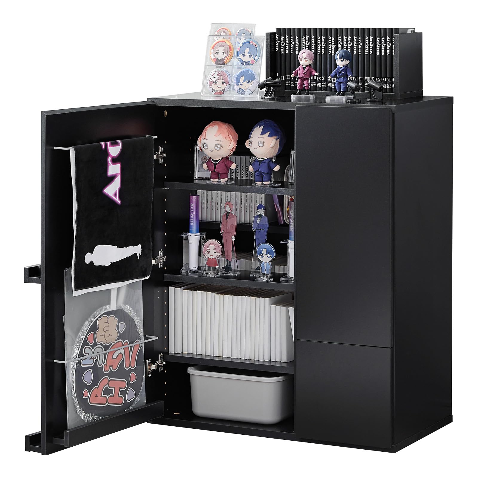 Amazon｜LOWYA ロウヤ キャビネット リビングボード 収納 幅75cm 推し